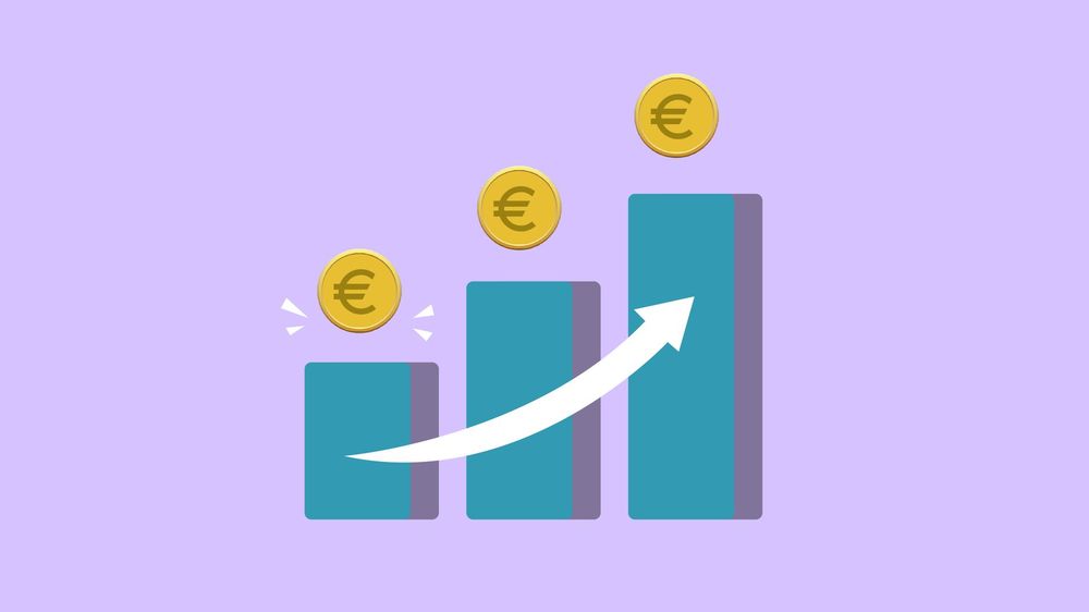 Grafico di aumento dei margini di profitto